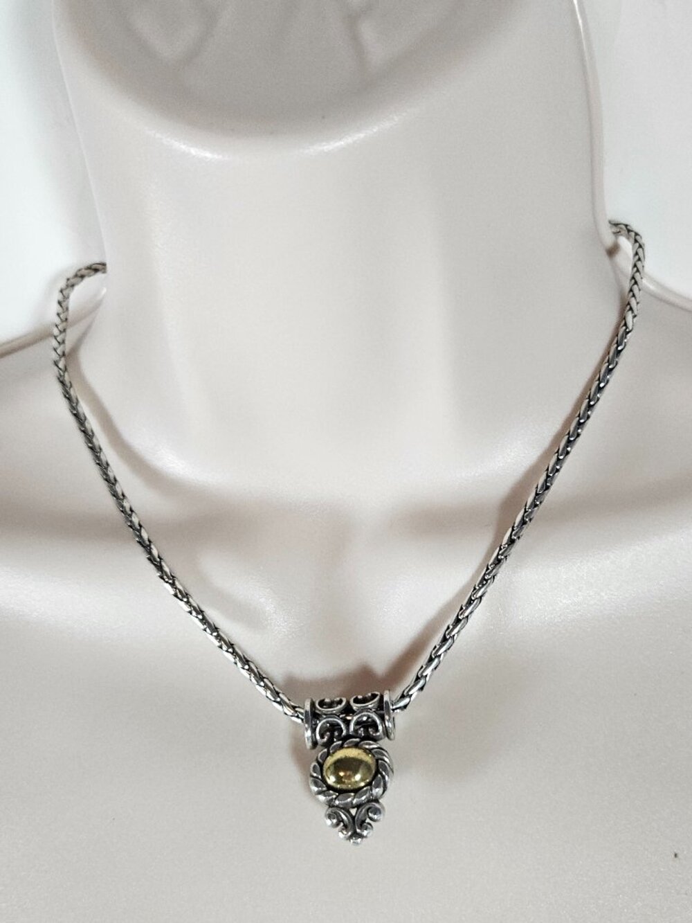 Brighton Moonglow Reversible Necklace and Earrings Silver & Gold Tone